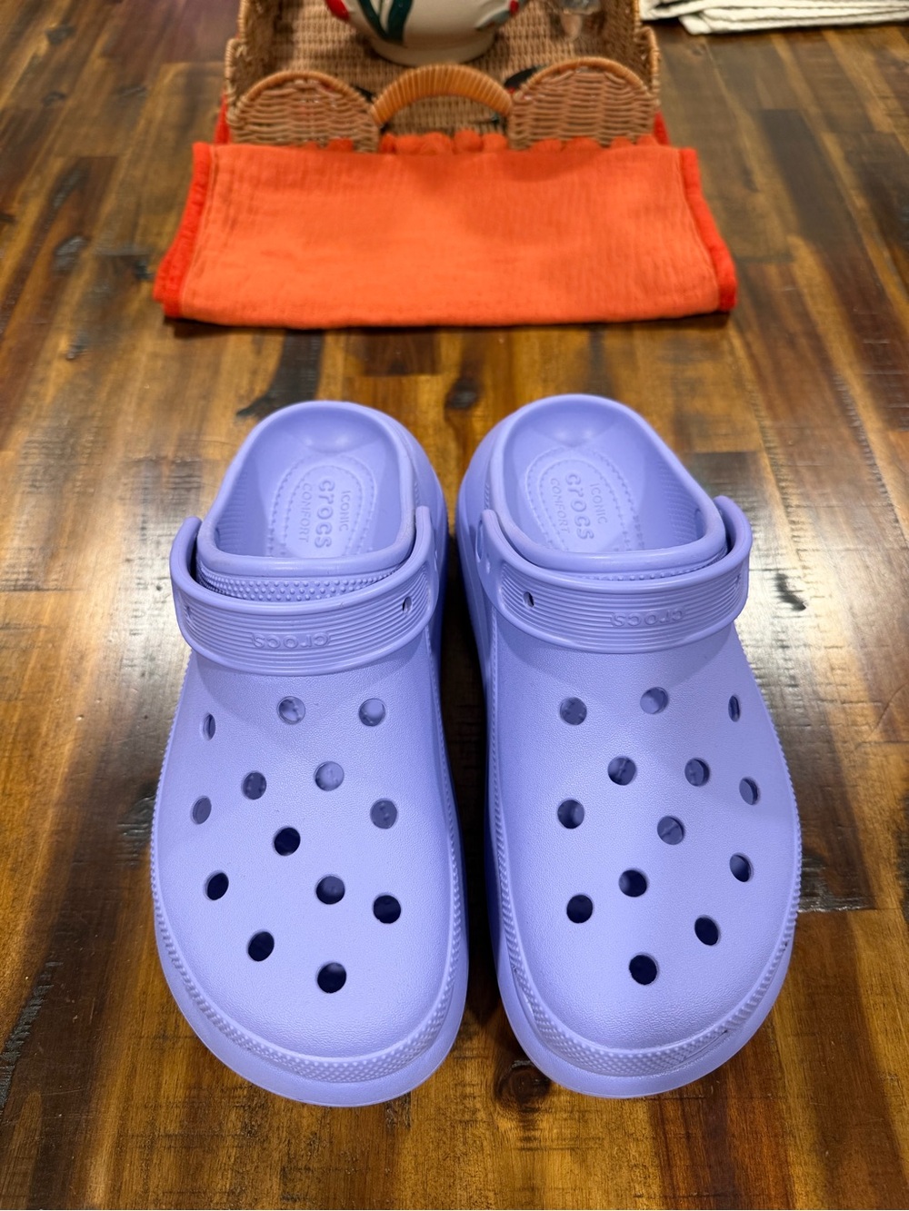 Crocs Purple Platform Clogs